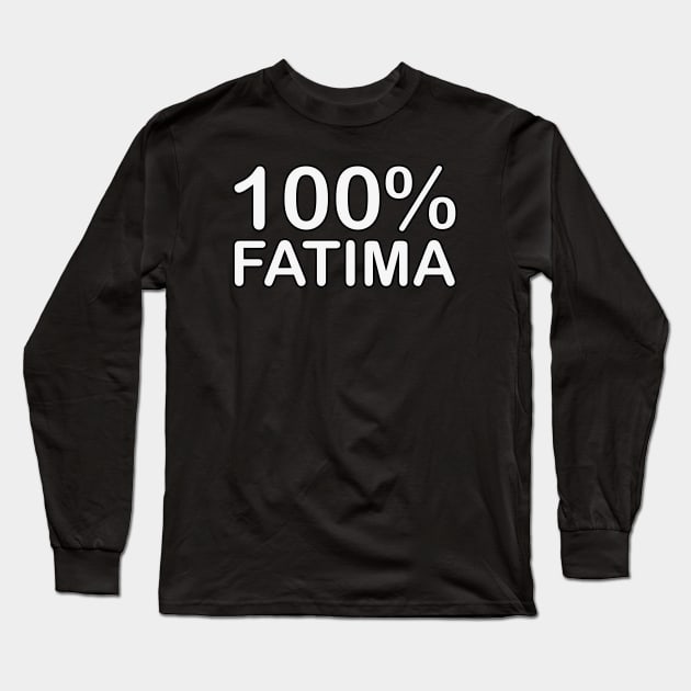 Fatima name, wife birthday gifts from husband delivered tomorrow. Long Sleeve T-Shirt by BlackCricketdesign